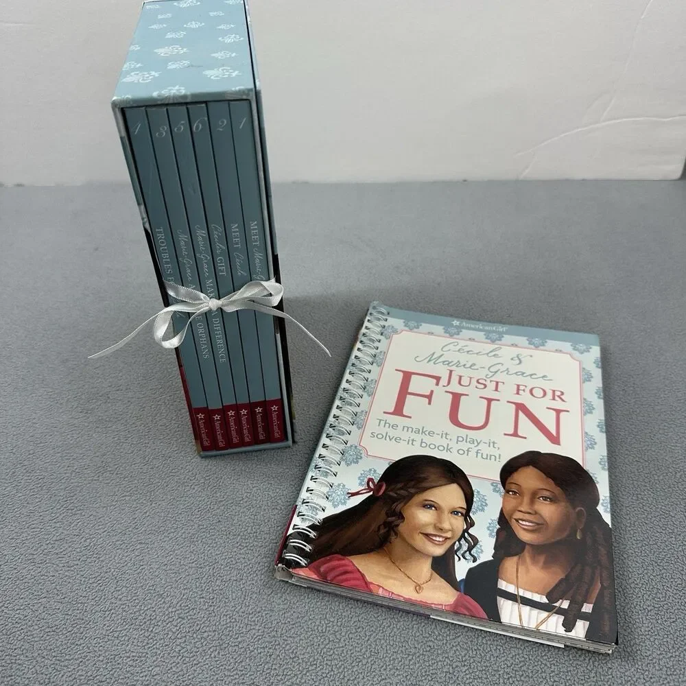 American Girl Cecile & Marie Grace 1853 Book Box Set Patrick + Just For Fun